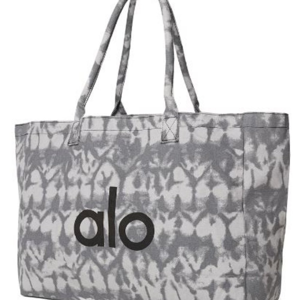 NWOT Alo Shopper Tote Grey Tiedye